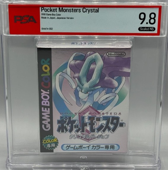 Pokemon Crystal Version Nintendo Game Boy Color JP Ver Unopened PSA 9.8 Graded